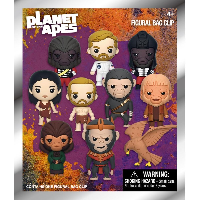 LA PLANETE DES SINGES - Series 1 - 3D Foam Bag Clip (Display 24 Pcs)