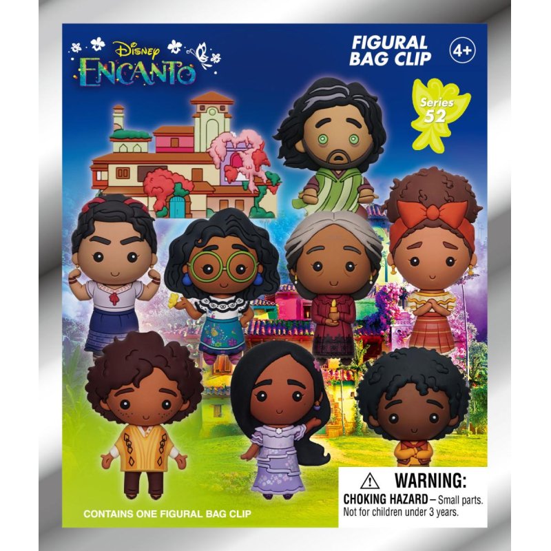 ENCANTO - Series 52 - 3D Foam Bag Clip (Display 24 Pcs)