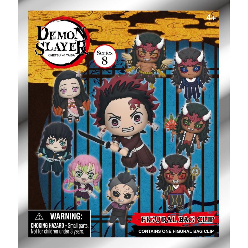 DEMON SLAYER - Series 8 - 3D Foam Bag Clip (Display 24 Pcs)