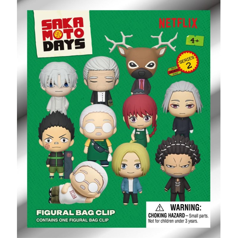 SAKAMOTO DAYS - Series 2 - 3D Foam Bag Clip (Display 24 Pcs)