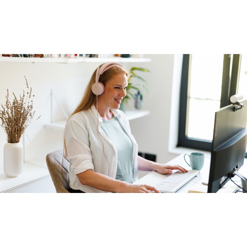 Logitech 981-001620 casque Avec fil Rose