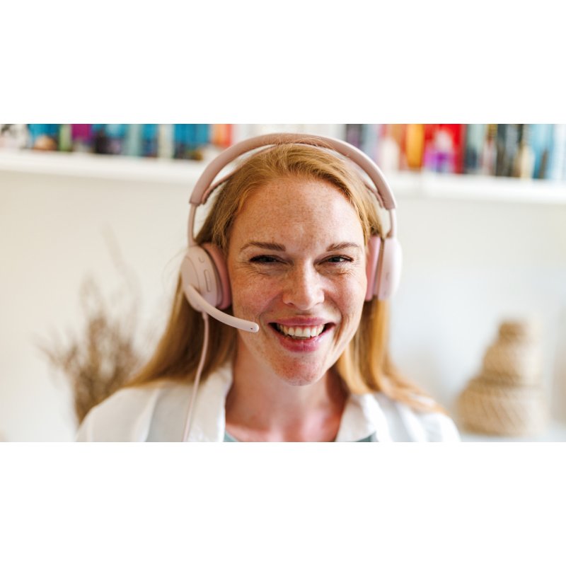 Logitech 981-001620 casque Avec fil Rose