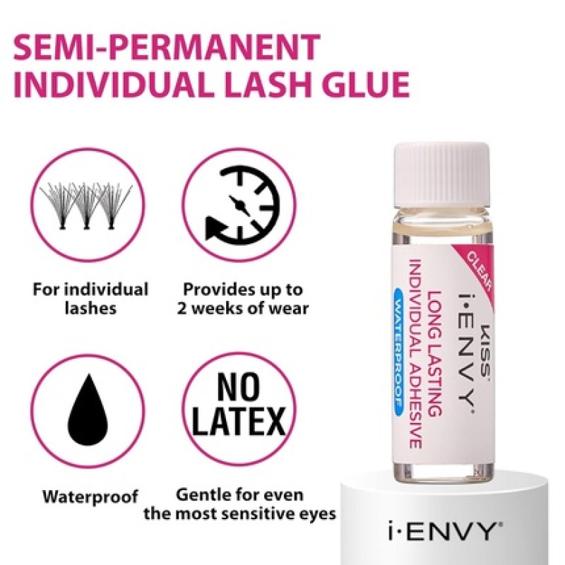 Kiss I Envy Clear03 Individual Eyelash Adhesive 0.21oz