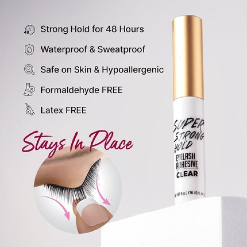 Kiss I Envy Extra Strong Hold Eyelash Glue Transparent 5g