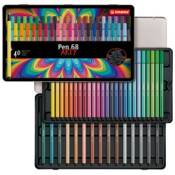 STABILO Pen 68 felt pen Multicolour 40 pc(s)