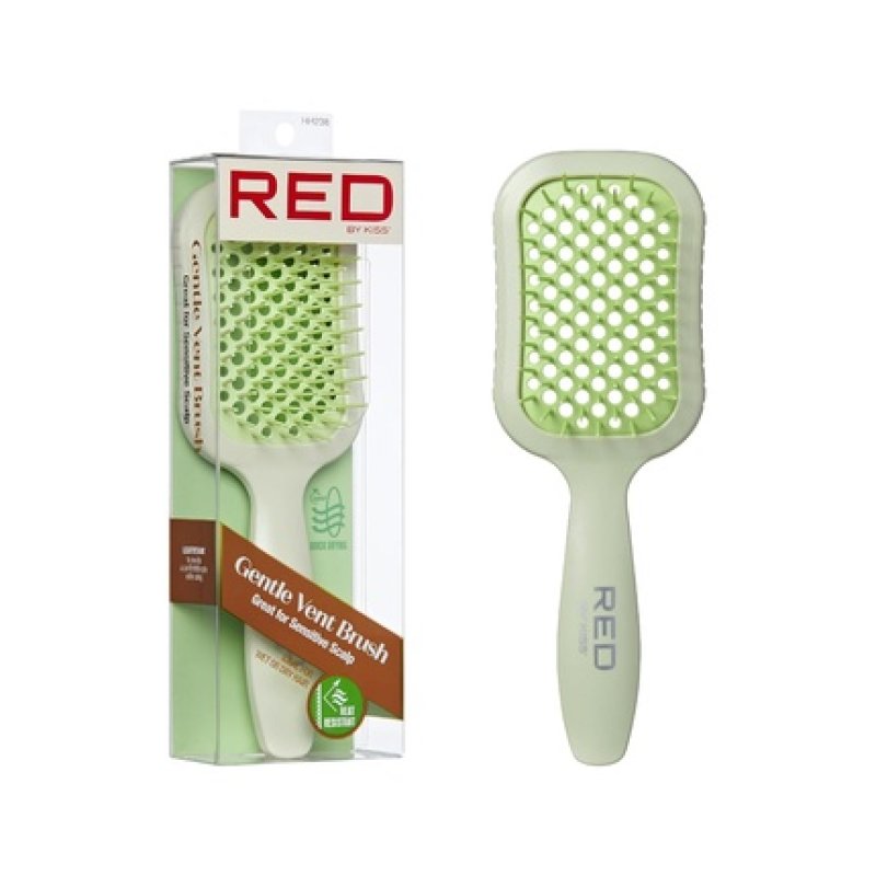 Red By Kiss Gentle Vent Brush for Sensitive Scalp Protection and Heat Styling