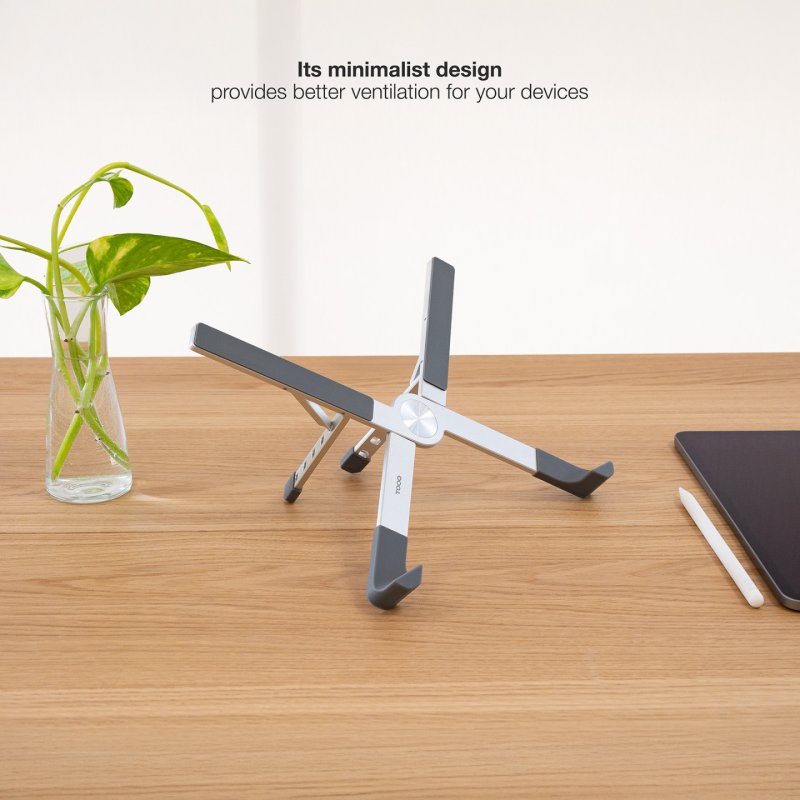 TooQ TQLRS0036-AL laptop stand Silver 43.9 cm (17.3")