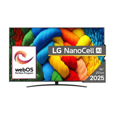 LG NanoCell AI 86NANO81A3A TV 2,18 m (86") 4K Ultra HD Smart TV Wifi Noir