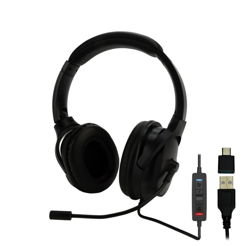 MCL-SAMAR Casque Micro filaire USB-A