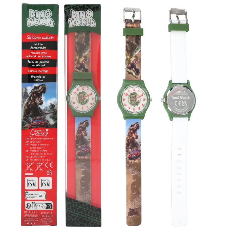 Dino World Action Silicone Watch