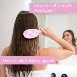 Framar Checked Hairbrush for Long Hair