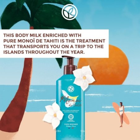 Yves Rocher Nourishing Mono Body Milk Cream Mono De Tahiti