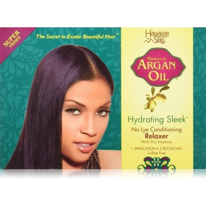 Hawaiian Silky Argan Super No-Lye Relaxer Kit