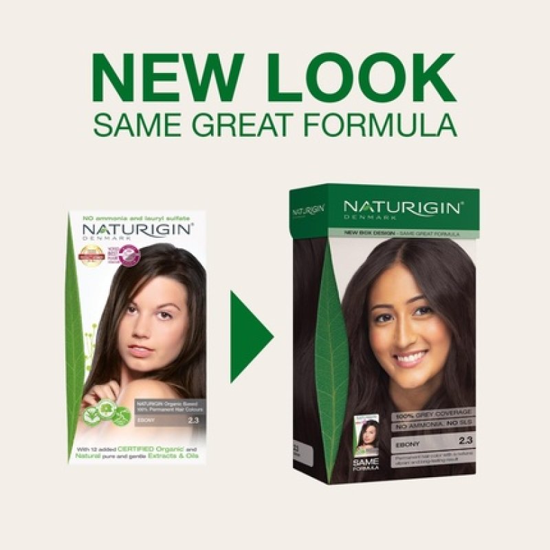 Naturigin Ebony Hair Dye 23 Permanent Hair Color with Natural Ingredients