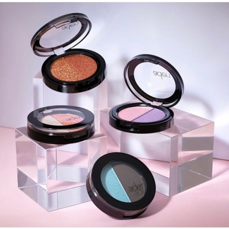 Aden Shine Eyeshadow Powder Duo 04 Rosepurple