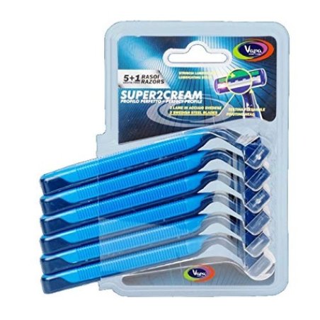 Vapa Men's Razor Super2 Cream 5 1 Pack