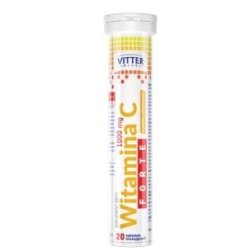 Vitamin C Forte 1000mg Vitter Blue Effervescent Tablets
