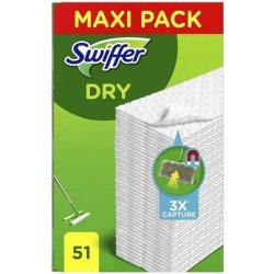Swiffer Dust Trapper Cloths 51 Dry Microfiber Cloths - Pack of 51