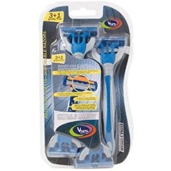VAP Care Disposable Razor Extra 3 Steel Blades with 3 1 Free - Cream