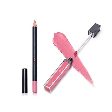 Aden 2 In 1 Matte Liquid Lipstick & Lip Liner Set 7ml