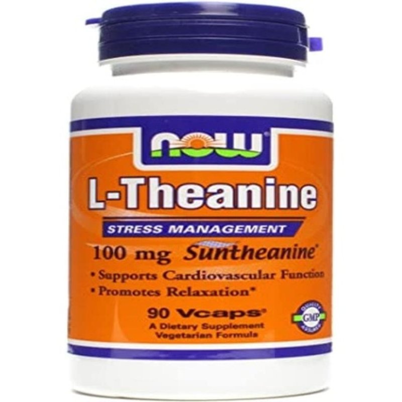 Now 100mg L-Theanine 90 Veg Capsules