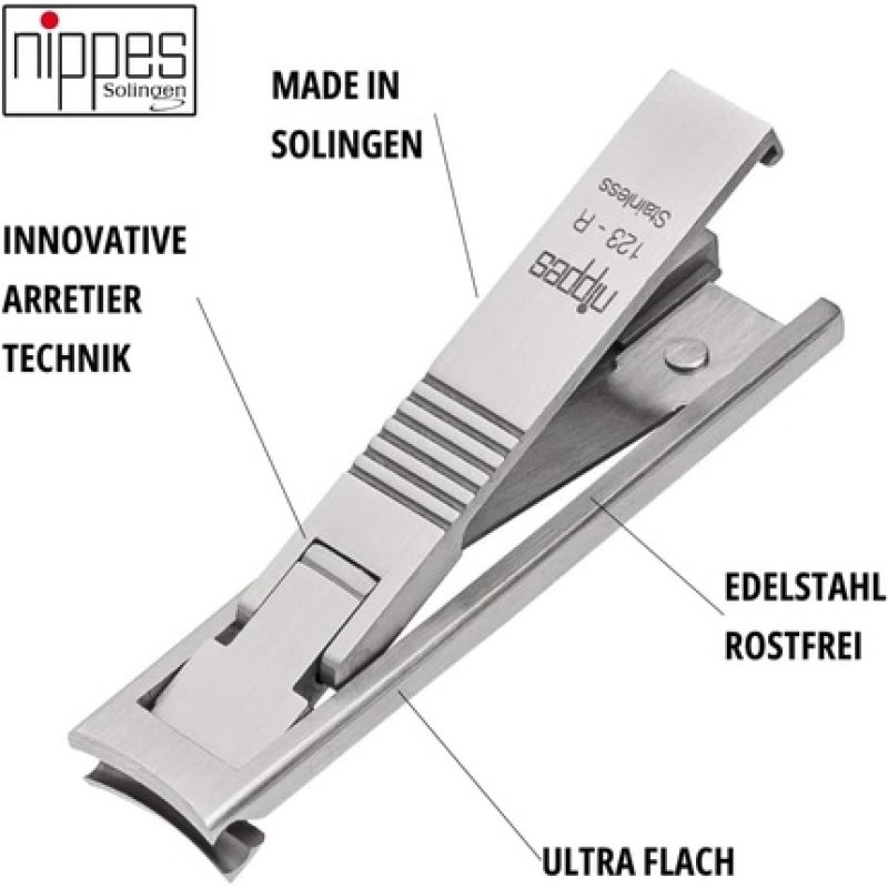 Nippes Travel Nail Clippers 8cm Stainless Steel