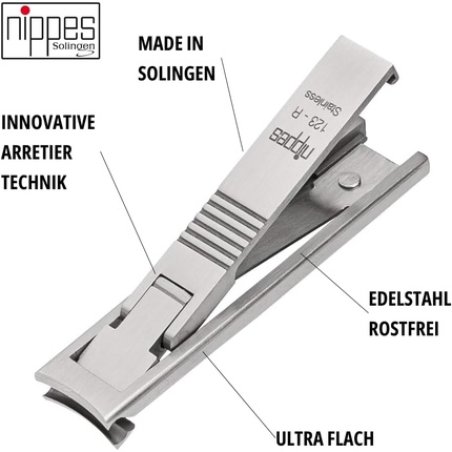 Nippes Travel Nail Clippers 8cm Stainless Steel
