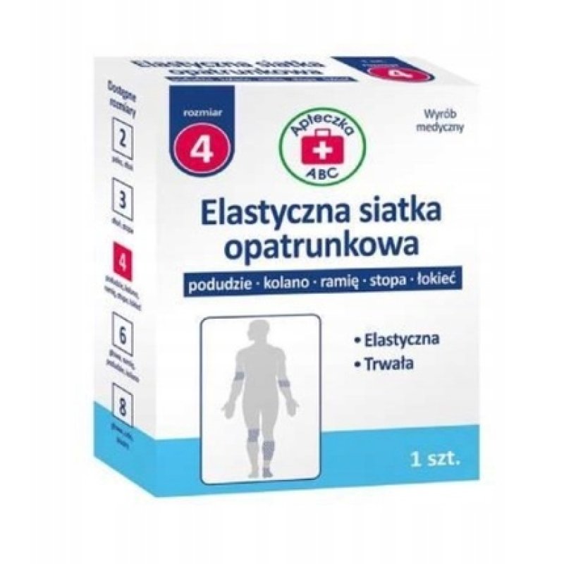 Silesian Pharma Elastic Bandage Net Size 4 Single Piece