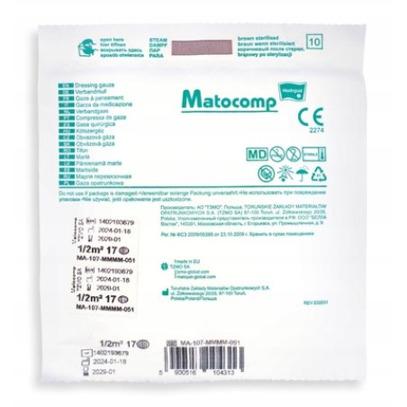 Matocomp Sterile Gauze Dressing 17 Thread 12 M2 1 Piece