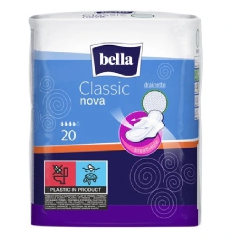 Bella Classic Nova Sanitary Pads 20 Pieces