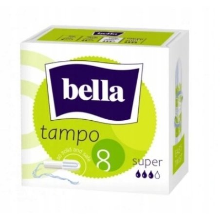 Bella Tampo Deluxe Super Tampons 8pack With Ultimate Comfort & Superior Absorbency
