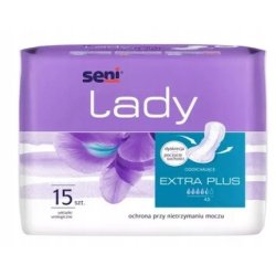 Seni Lady Extra Plus Urinary Incontinence Pads 15 Pack