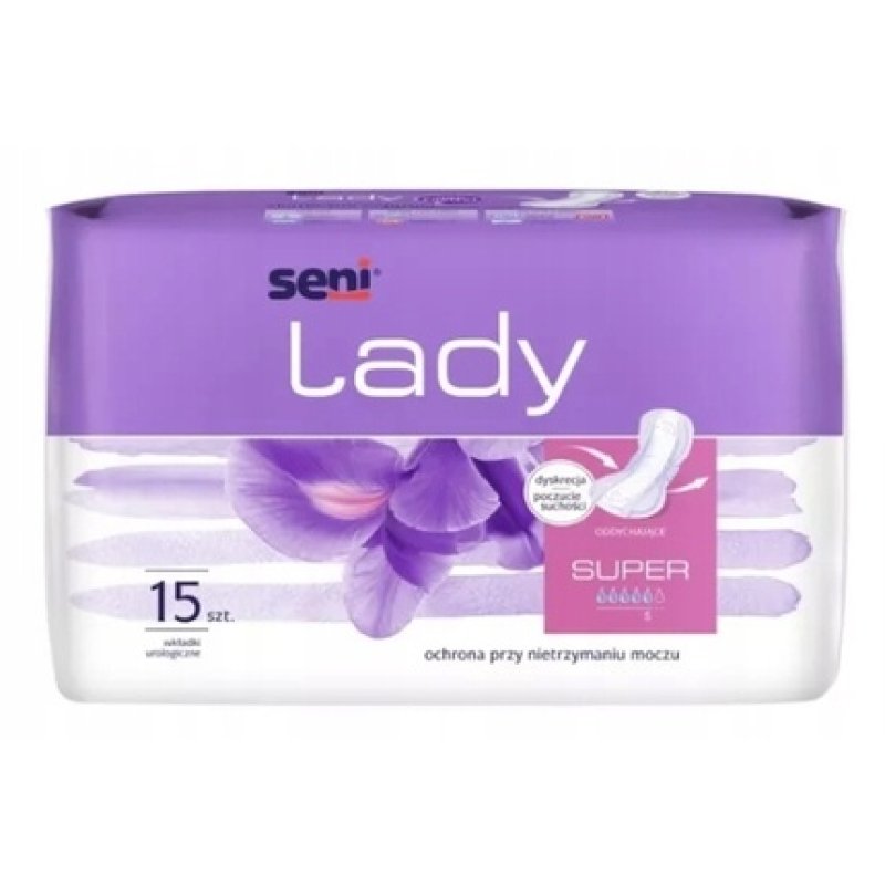 Seni Lady Ultra Absorbent Incontinence Pads 15count Pack