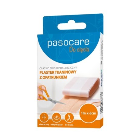 Pasocare Classic Plus Adhesive Bandage Roll 1m X 6cm