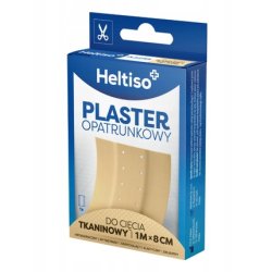 Heltiso Fabric Adhesive Bandage For Cutting 1 M X 8 Cm 1 Package