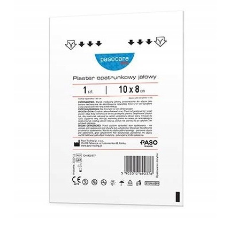 Pasocare Sterile Waterproof Medical Plaster 10 X 8 Cm
