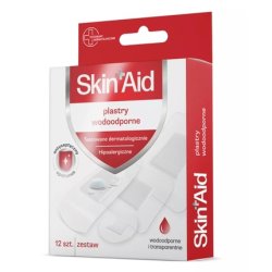 Skin Aid Waterproof Adhesive Bandages Pack Of 12