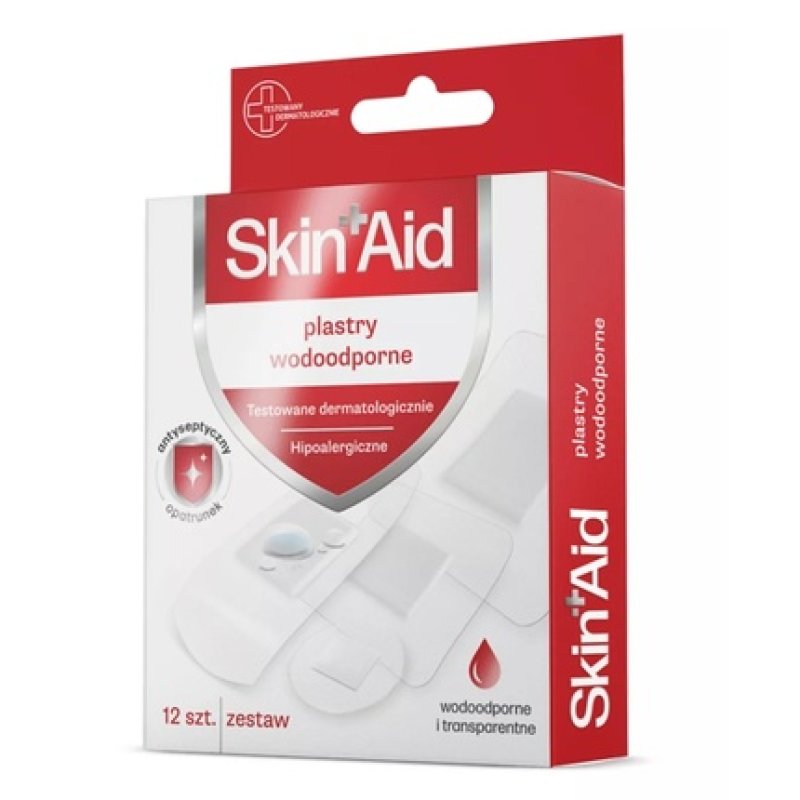 Skin Aid Waterproof Adhesive Bandages Pack Of 12