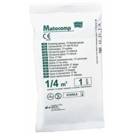 Matocomp Gaza Sterile Dressing 17 Thread 025 M2 1 Piece