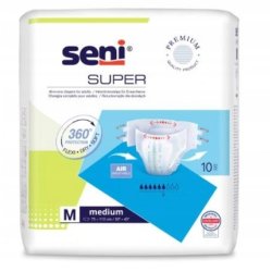 Seni Super Adult Diapers Medium Size Pack Of 10