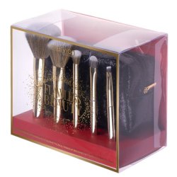 Intervion Flawless Beauty Makeup Brush Set With Cosmetic Bag