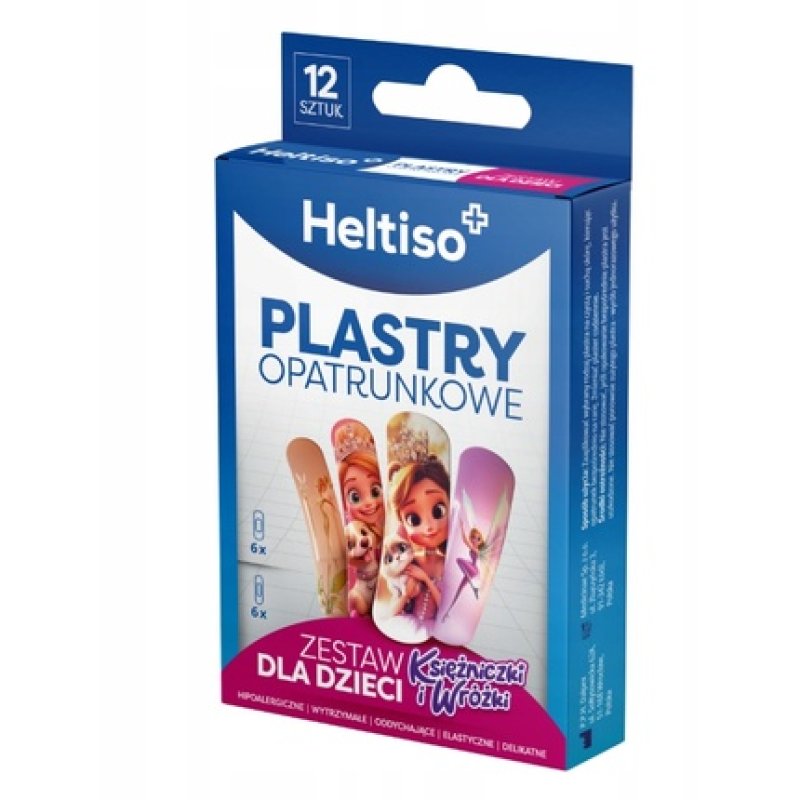 Heltiso Children's Bandage Set Princess & Fairy Designs 12 Count