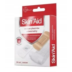 Skin Aid Universal Adhesive Bandage Set 24 Pieces