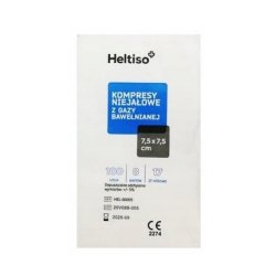 Heltiso Nonsterile Gas Compresses 17 Thread 8 Layer 75 X 75 Cm