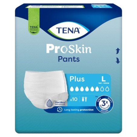 Tena Plus Adult Diapers Size L 10 Pieces