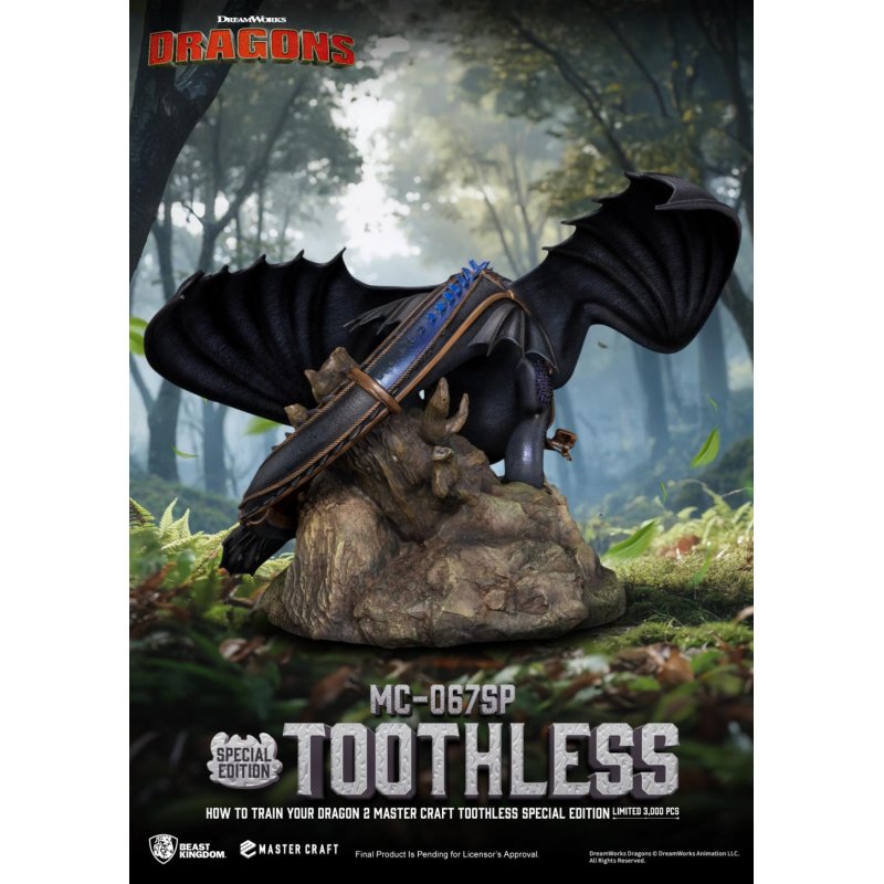 DRAGON 2 - Krokmou - Statuette Master Craft 38cm