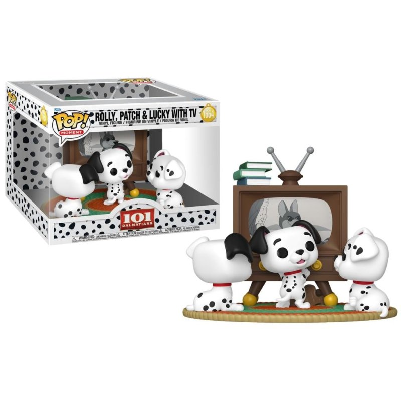 101 DALMATIENS - POP Moments N° 1664 - Rolly, Patch & Lucky avec TV