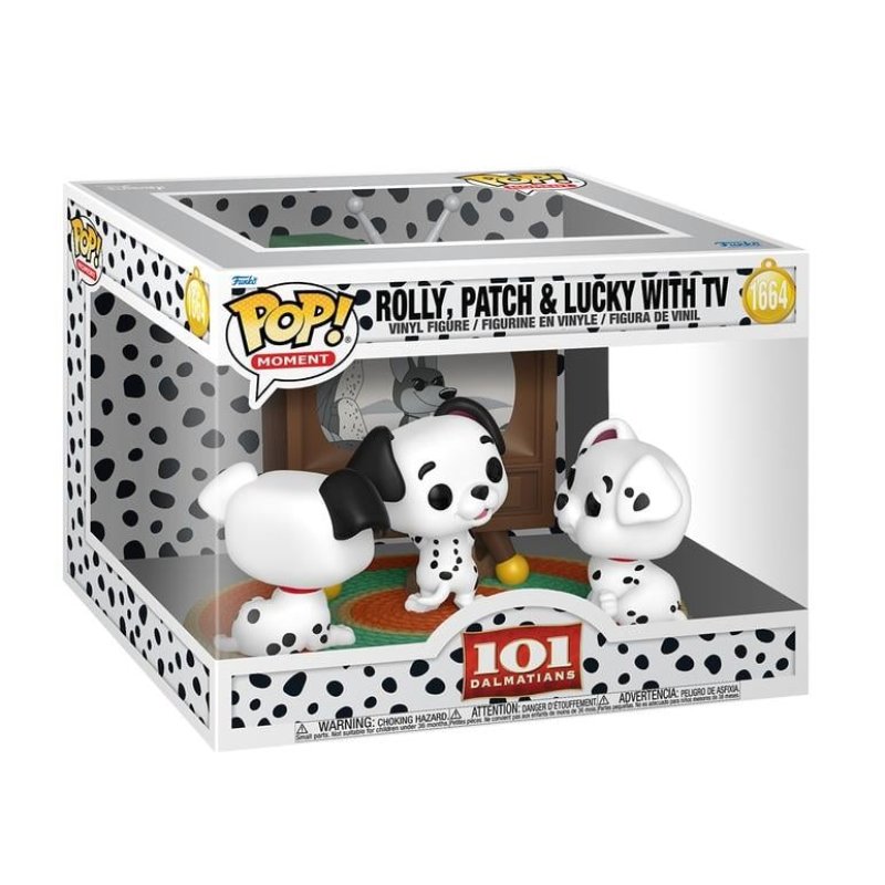 101 DALMATIENS - POP Moments N° 1664 - Rolly, Patch & Lucky avec TV