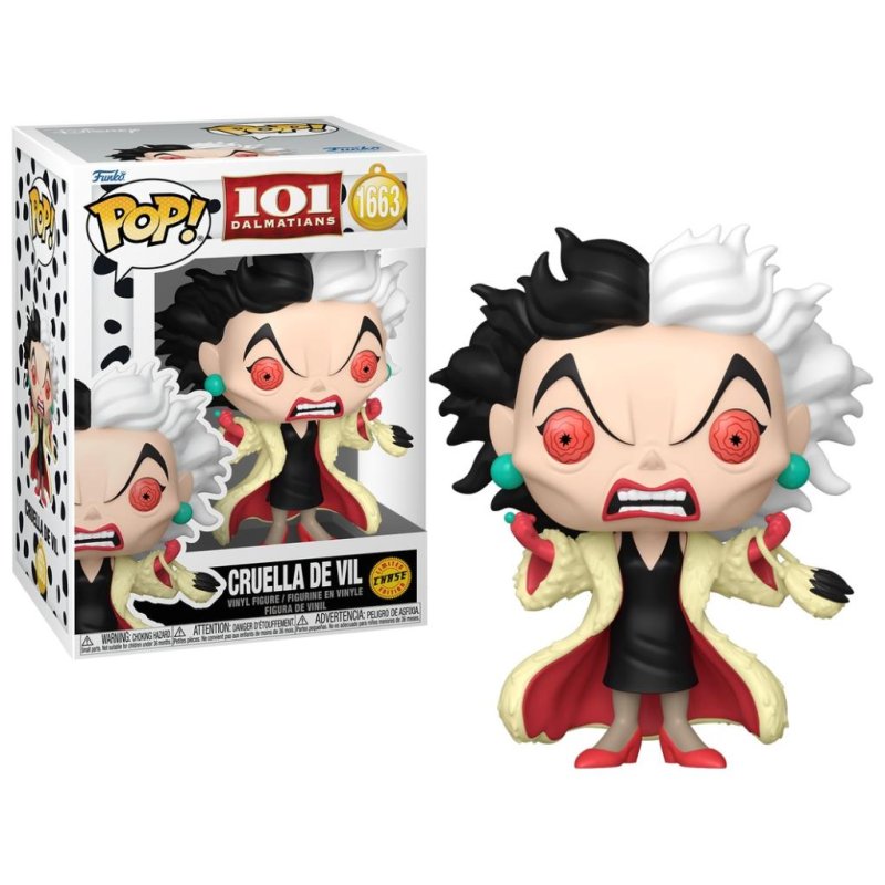 101 DALMATIENS - POP Disney N° 1663 - Cruella d'Enfer avec Chase