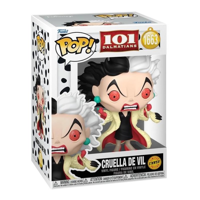 101 DALMATIENS - POP Disney N° 1663 - Cruella d'Enfer avec Chase